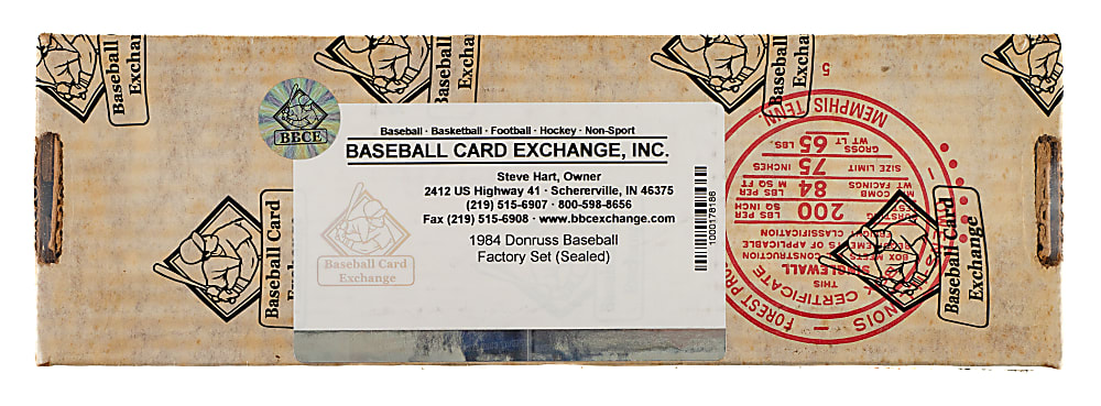 1984 Donruss Complete Factory Set (658) - BBCE