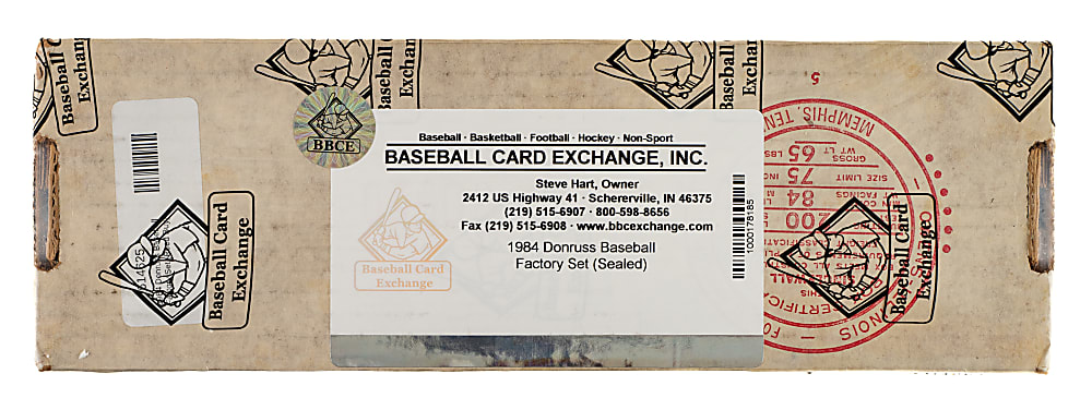 1984 Donruss Complete Factory Set (658) - BBCE
