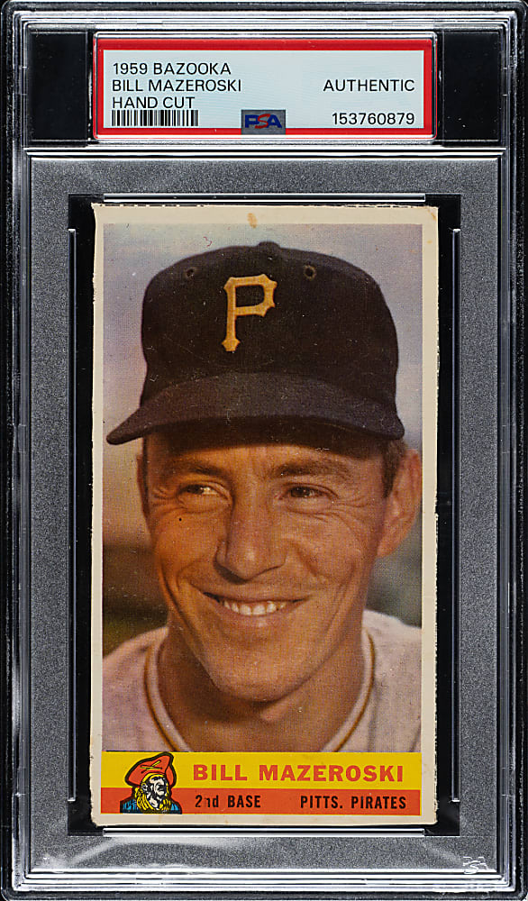 1959 Bazooka Bill Mazeroski PSA Authentic