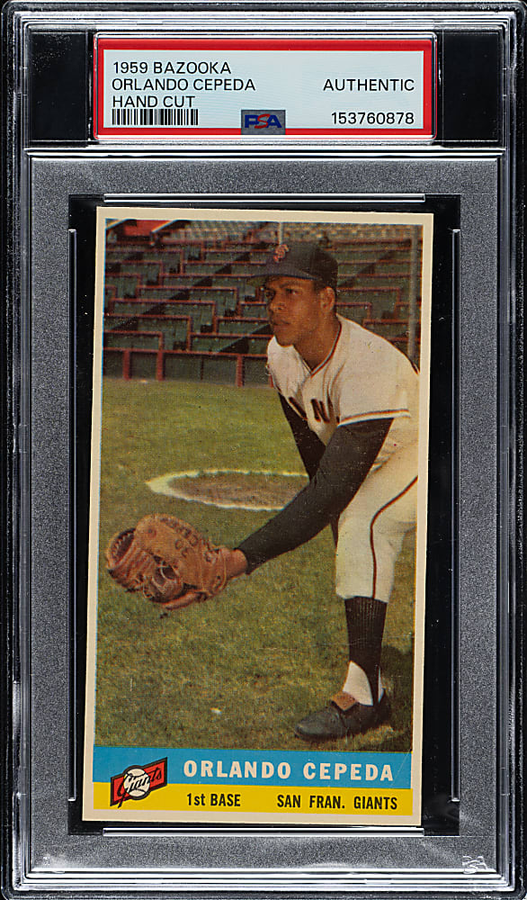 1959 Bazooka Orlando Cepeda PSA Authentic