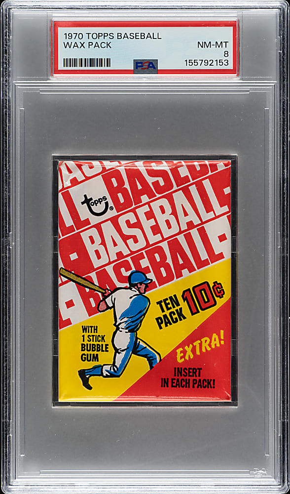 1970 Topps Unopened Wax Pack PSA NM-MT 8