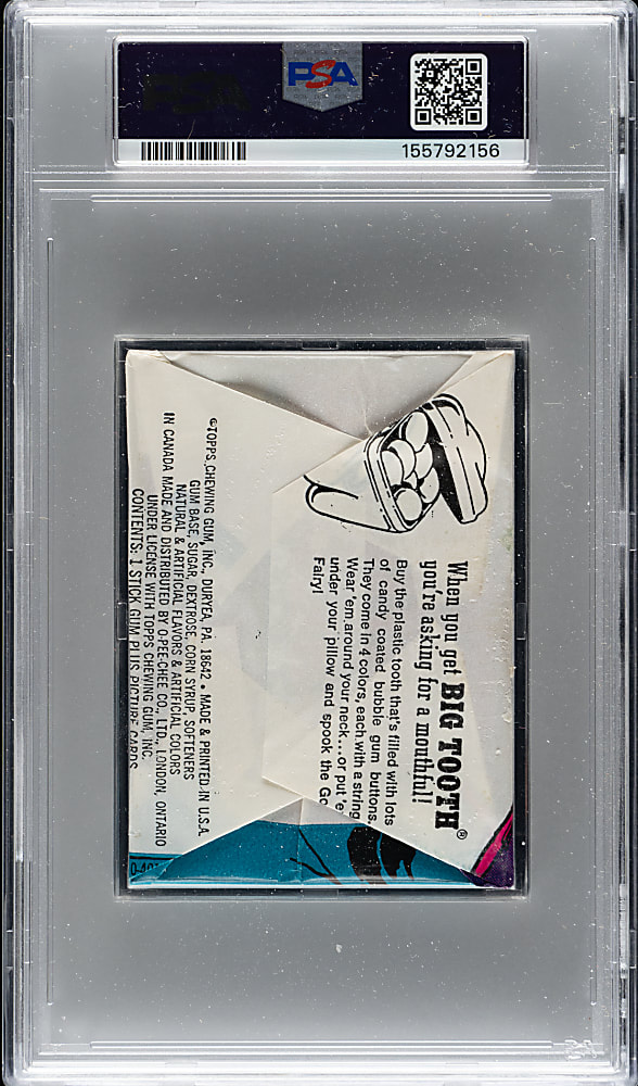 1972 Topps Unopened Wax Pack PSA NM 7