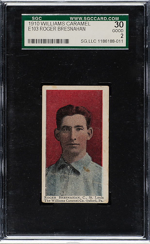 1910 E103 Williams Caramel Roger Bresnahan SGC GOOD 30