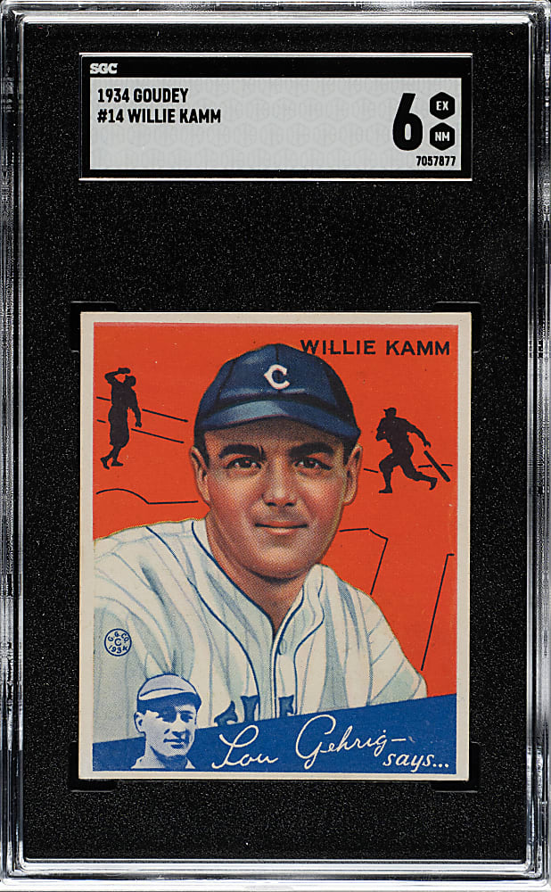 1934 R320 Goudey #14 Willie Kamm SGC EX/NM 6