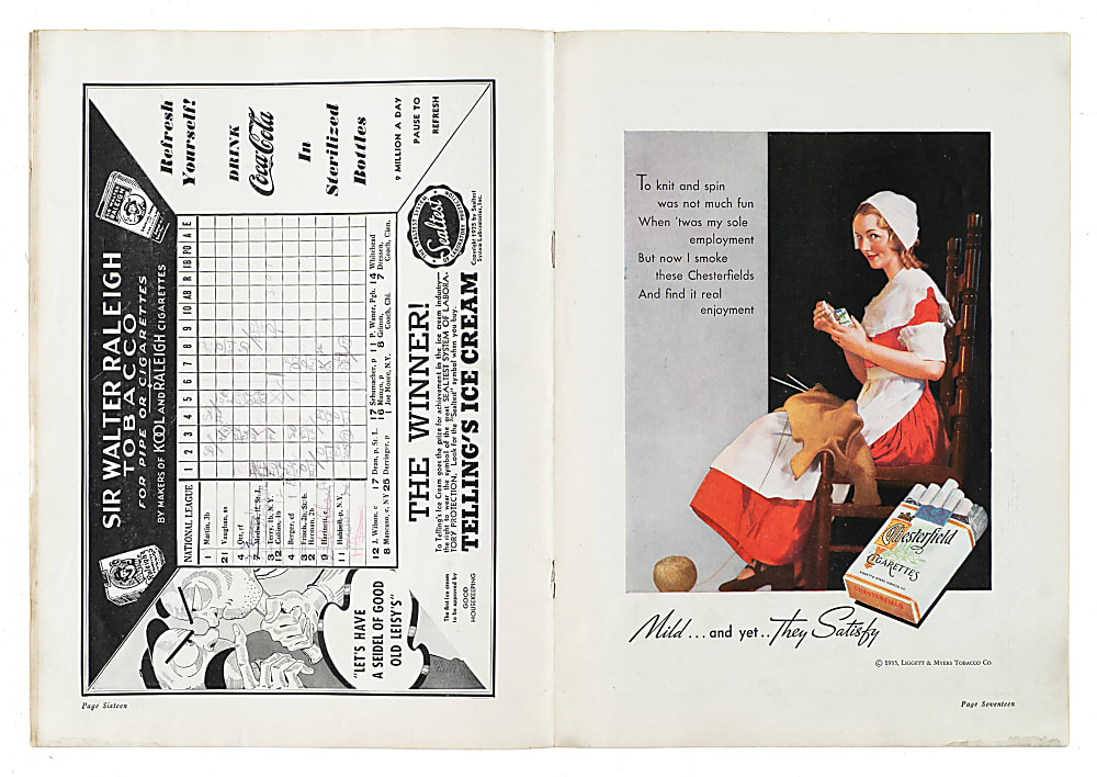 1935 All-Star Game Program