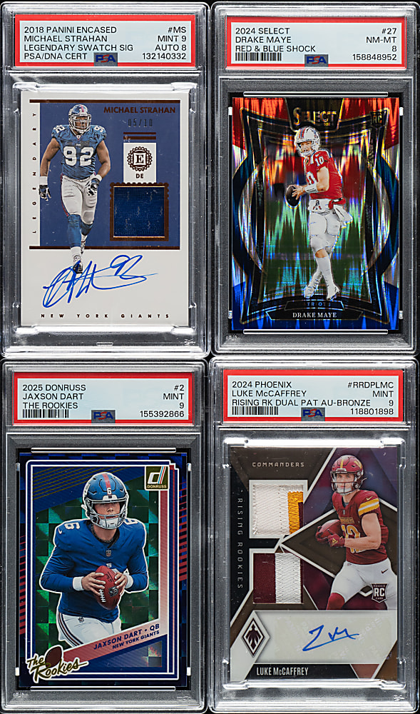 2018 to 2025 Panini and Donruss Football PSA-. SGC-, and CGC-Graded Collection (9)