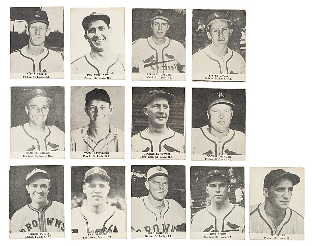 1947 D323 Tip Top Bread Collection (17) Including Enos Slaughter