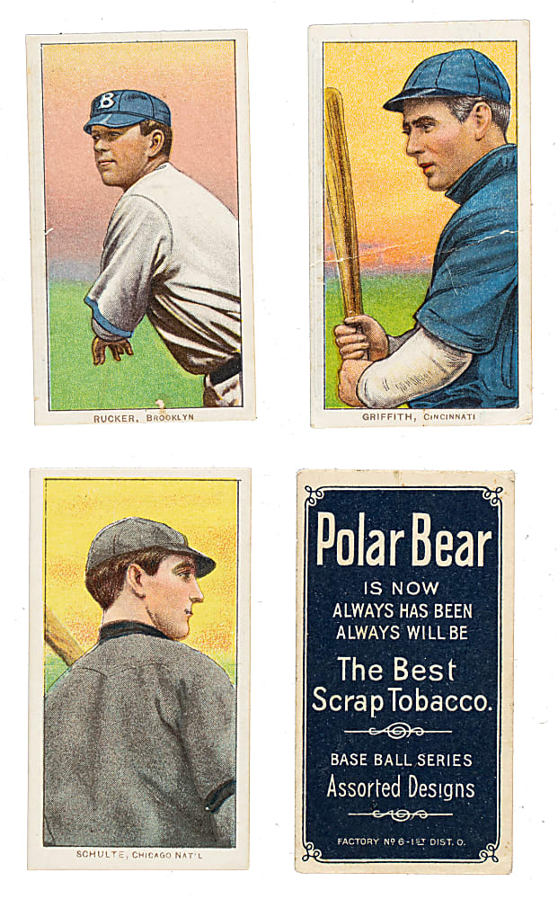 1909-1911 T206 White Border Collection (19) Including Clark Griffith and Vic Willis - All Polar Bear and Old Mill Backs