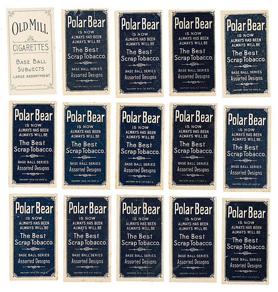 1909-1911 T206 White Border Collection (19) Including Clark Griffith and Vic Willis - All Polar Bear and Old Mill Backs