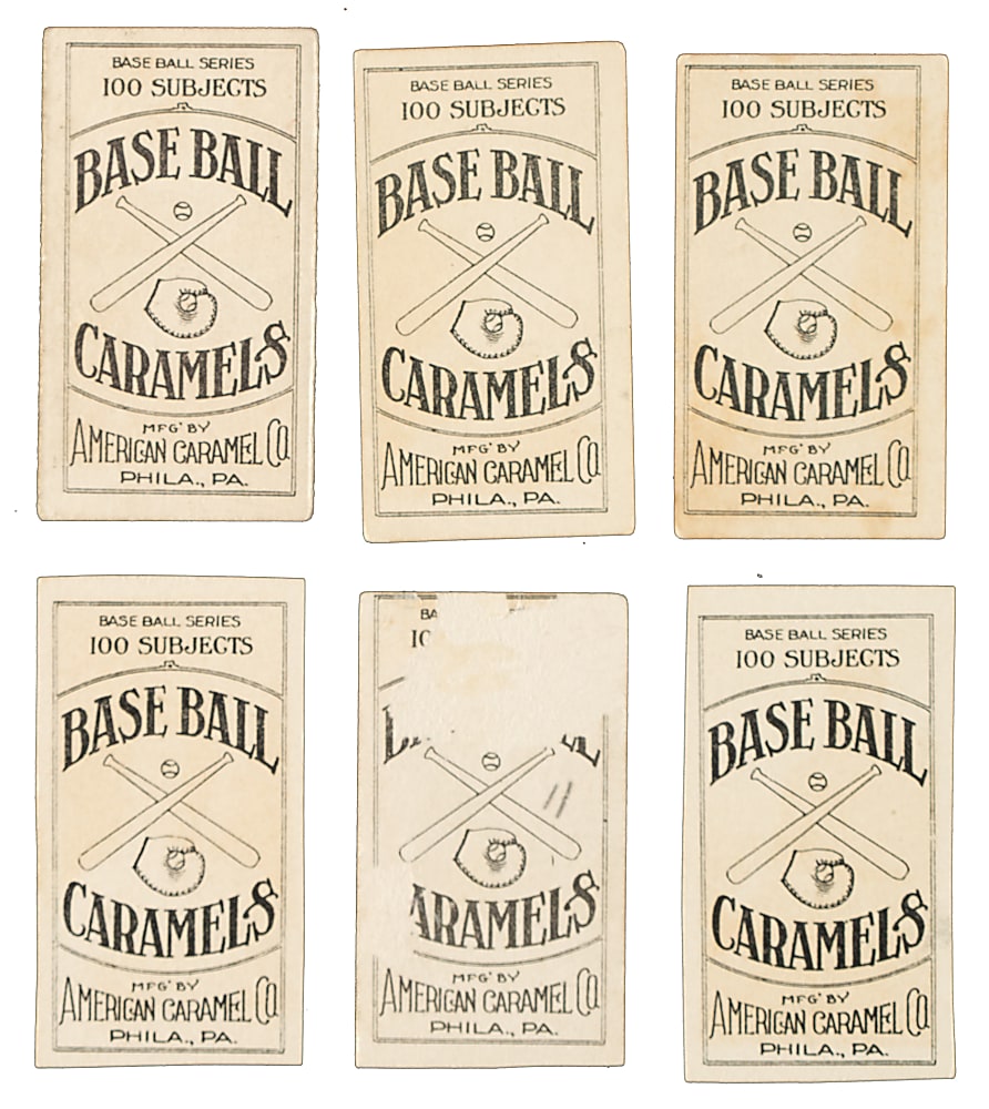 1909-1911 E90-1 American Caramel Collection (6) Including Roger Bresnahan and Hughie Jennings