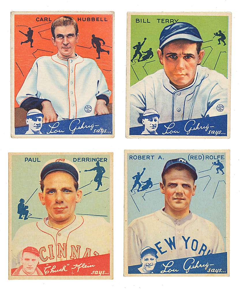 1934 R320 Goudey Collection (24) Including Carl Hubbell, Bill Terry and 21 High Numbers