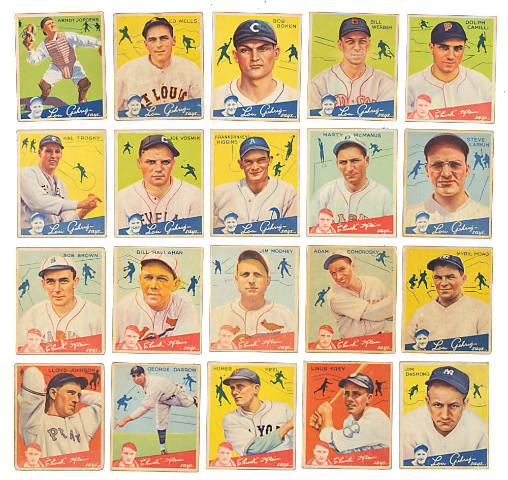 1934 R320 Goudey Collection (24) Including Carl Hubbell, Bill Terry and 21 High Numbers
