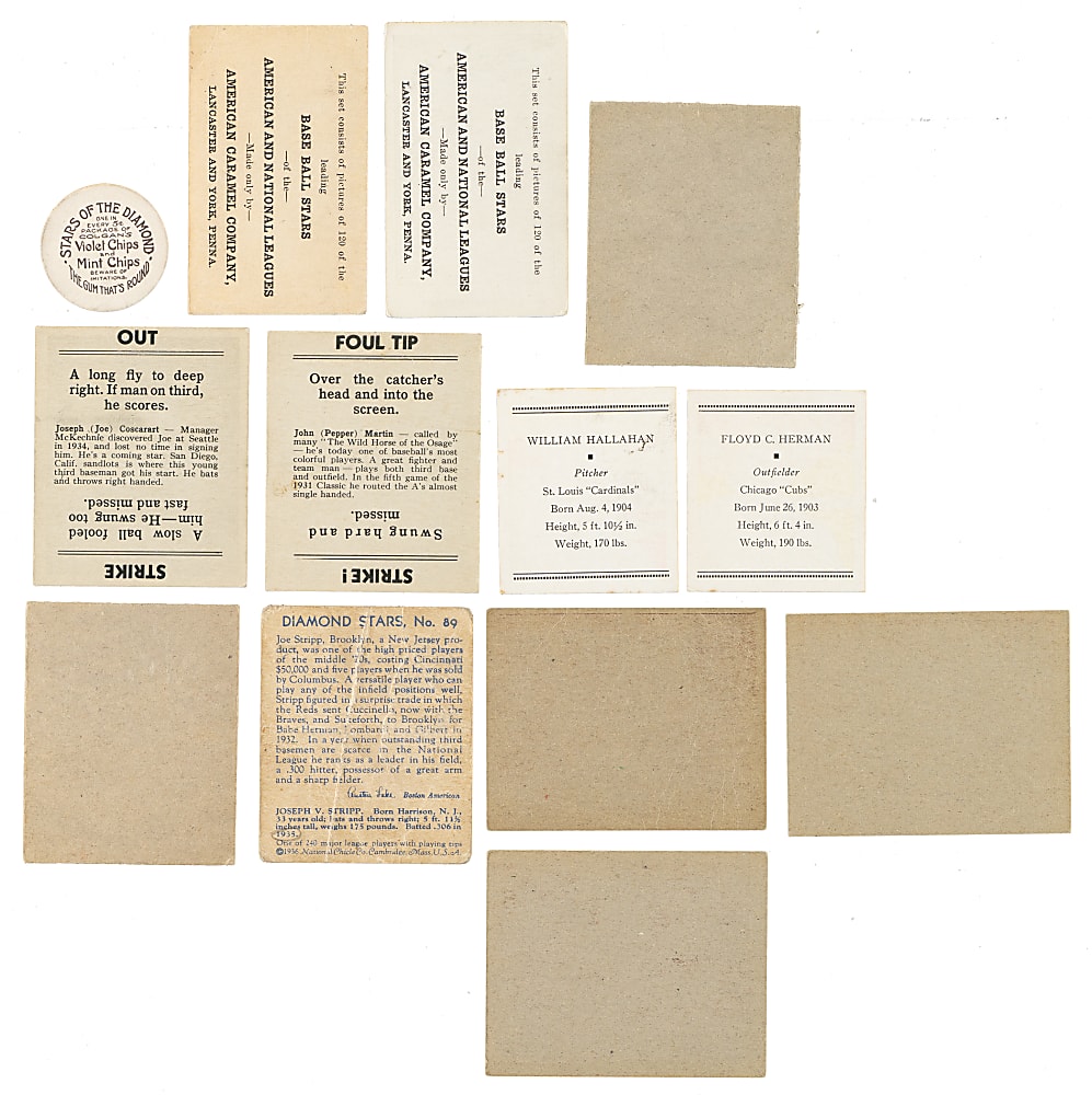 1909 to 1941 American Caramel, Double Play, and Tattoo Orbit Collection (19)