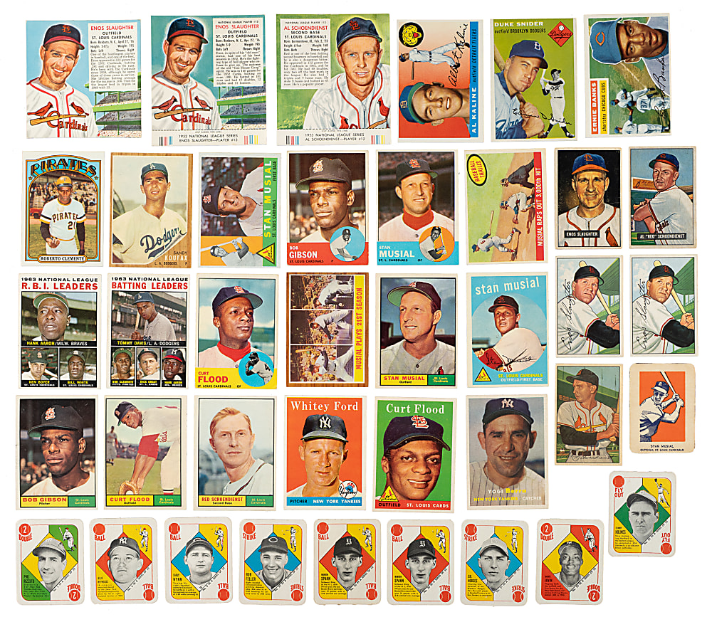 1951 to 1972 Topps, Bowman, and Red Man Tobacco Hall of Fame and Stars Collection (43)