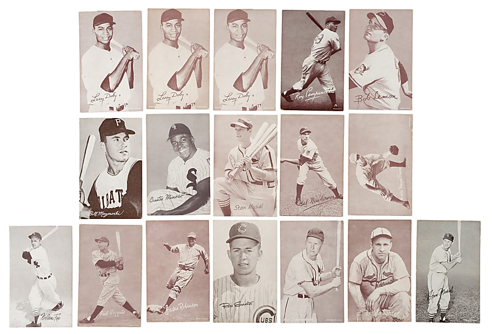1947-1966, 1962, and 1963 Exhibits Collection (55) Including Roy Campanella, Jackie Robinson, and Hank Aaron