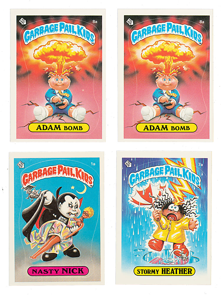 1985 Topps "Garbage Pail Kids" Series 1 Complete and Near-Complete Set Pair (2 Sets, 170 Stickers)