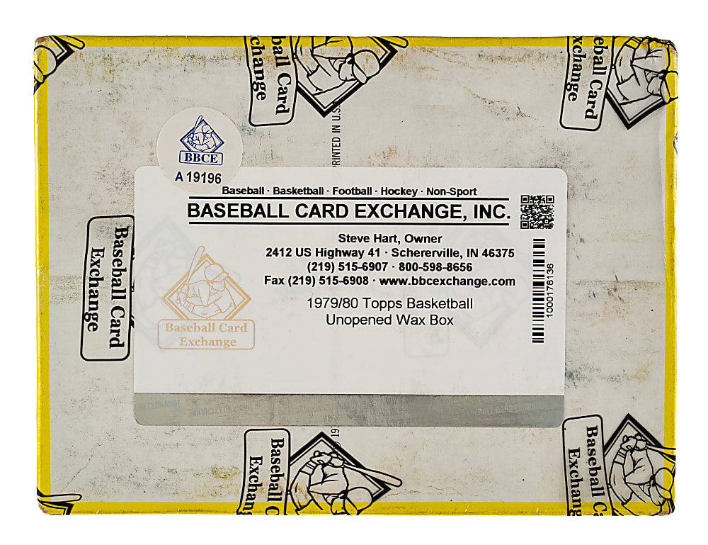 1979-1980 Topps Basketball Unopened Wax Box (36 Packs) - BBCE