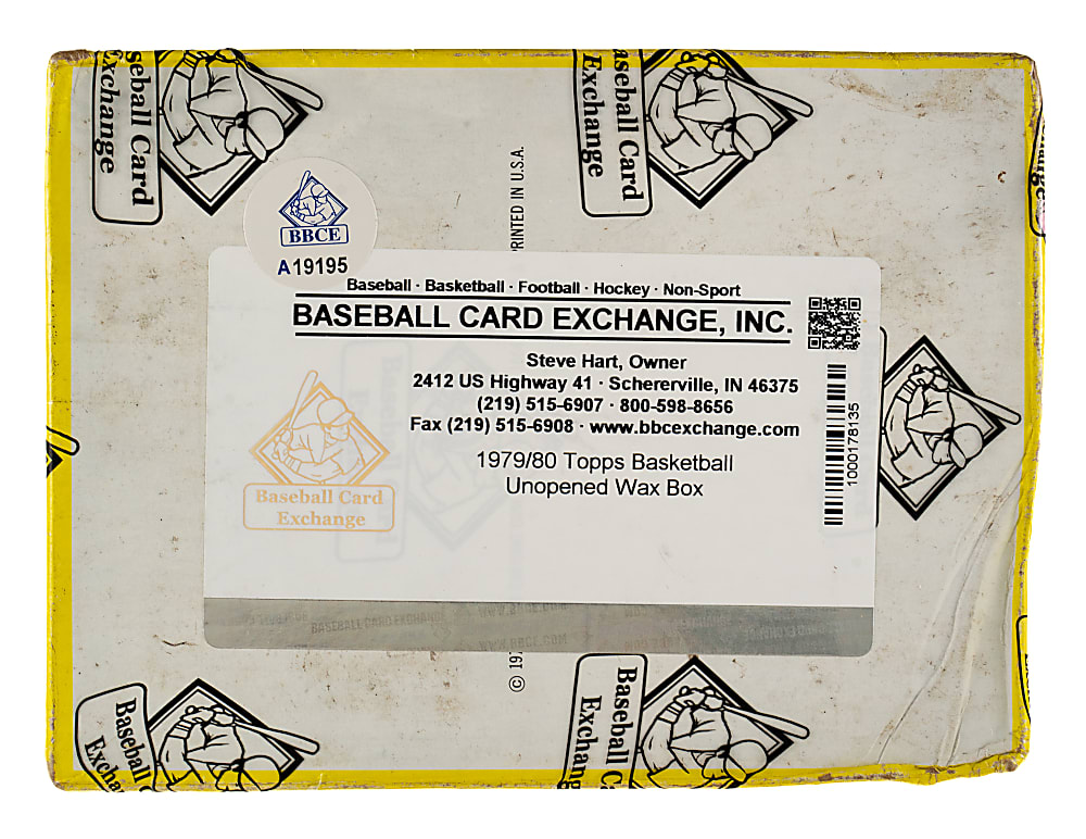1979-1980 Topps Basketball Unopened Wax Box (36 Packs) - BBCE