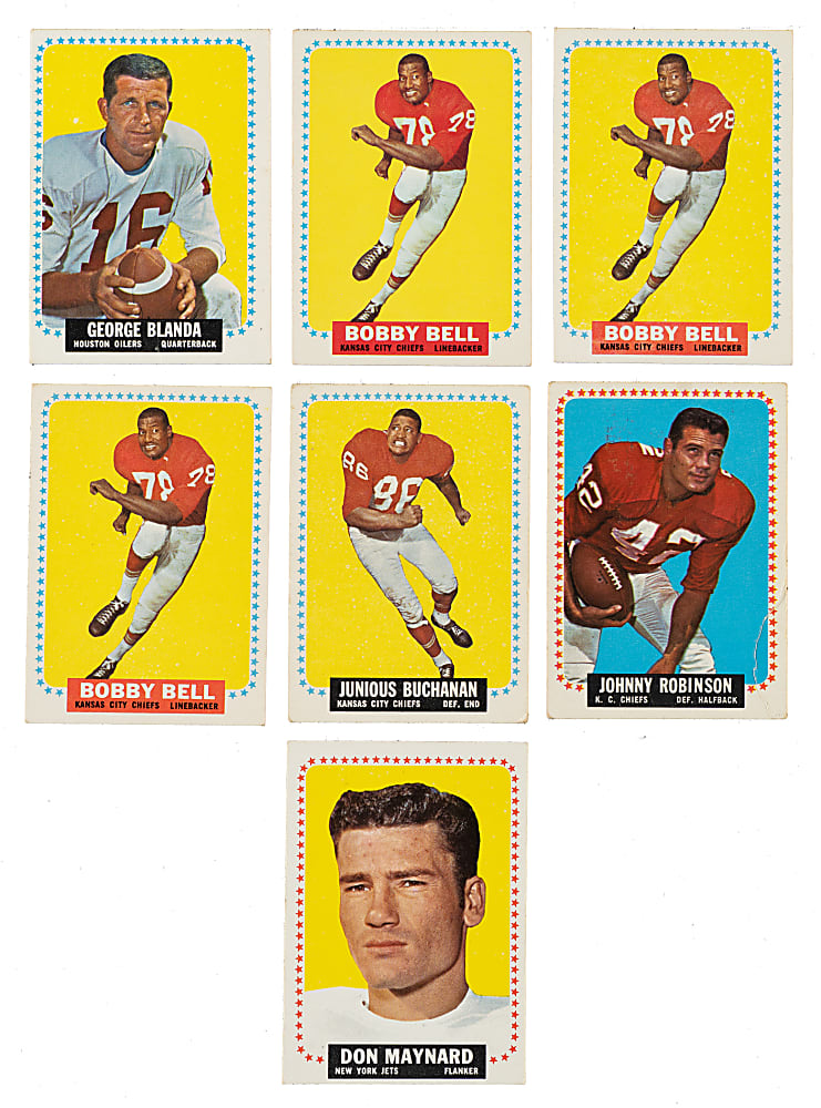1964 Topps Football Partial Set (106/176) Plus 69 Duplicates