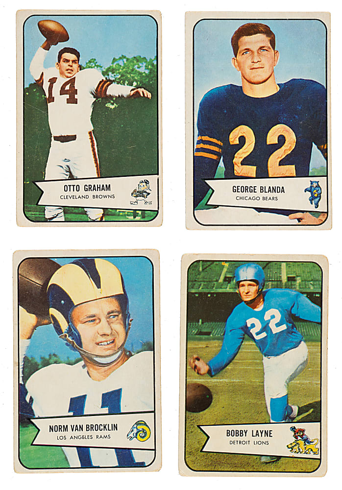 1954 Bowman Football Near-Complete Set (113/128)