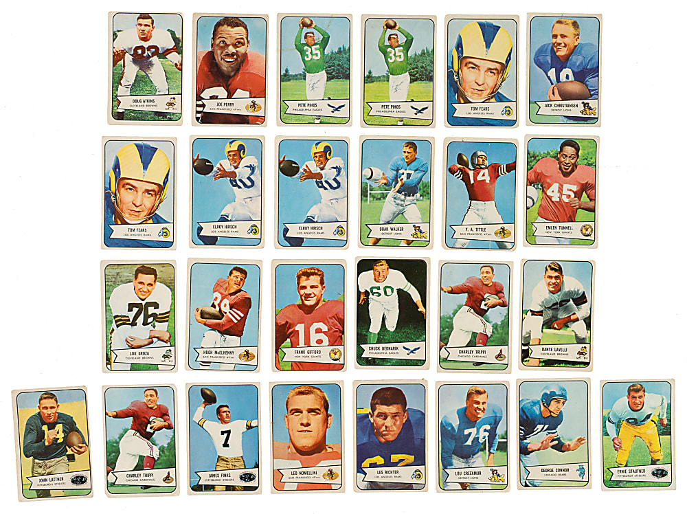 1954 Bowman Football Near-Complete Set (113/128)