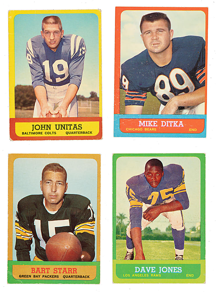 1963 Topps Football Partial Set (94/170) Plus 38 Duplicates