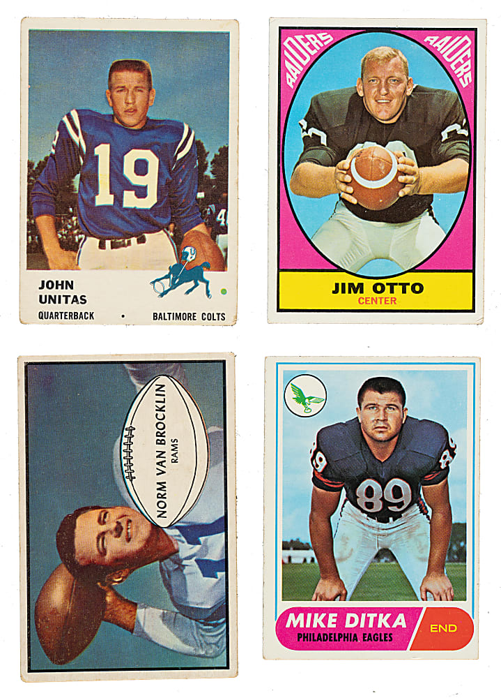 1953 to 1968 Topps, Bowman, and Fleer Football Collection (196) Including 39 Hall of Famers