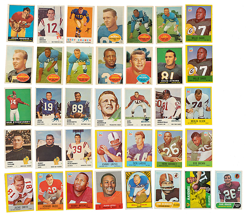 1953 to 1968 Topps, Bowman, and Fleer Football Collection (196) Including 39 Hall of Famers