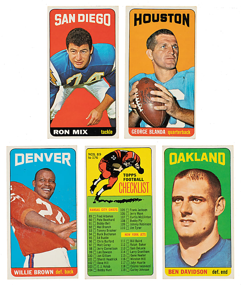1953 to 1968 Topps, Bowman, and Fleer Football Collection (196) Including 39 Hall of Famers