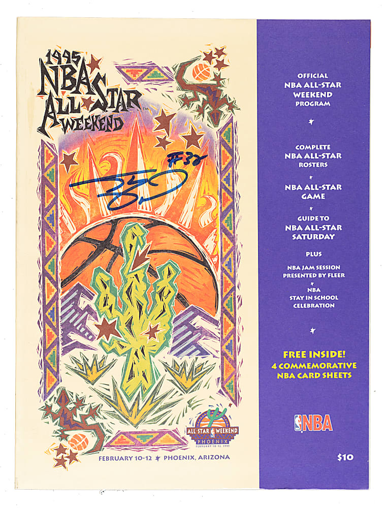 1995 Shaquille O'Neal Signed NBA All-Star Weekend Program - JSA