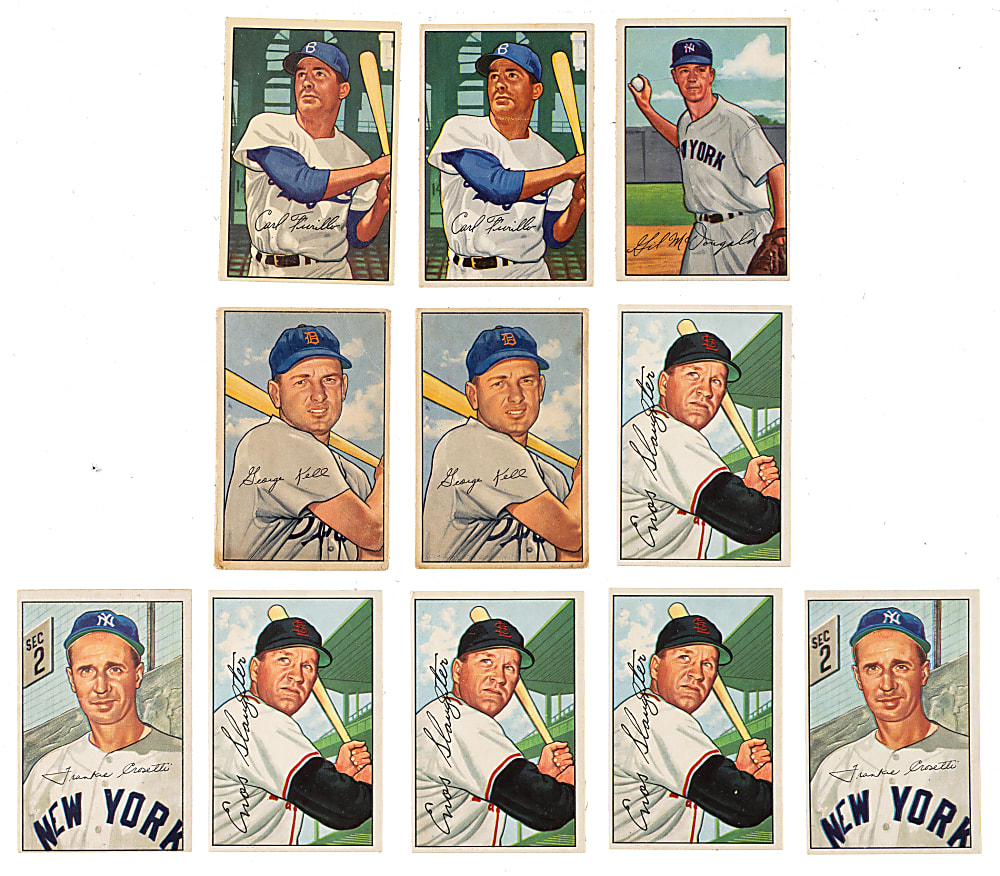 1952 Bowman Collection (274) Including Musial, Reese, and Minoso Rookie
