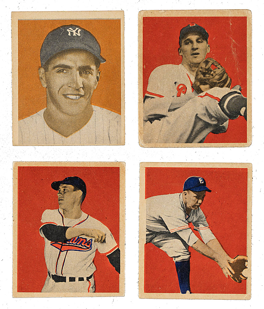 1949 Bowman Collection (27) Including Spahn, Reese, Roberts, and Rizzuto