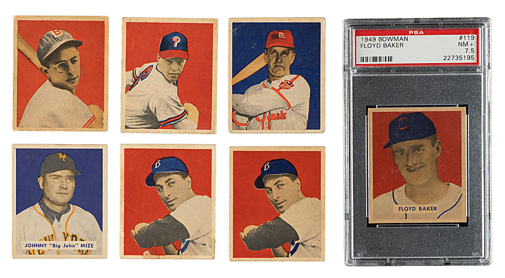 1949 Bowman Collection (27) Including Spahn, Reese, Roberts, and Rizzuto