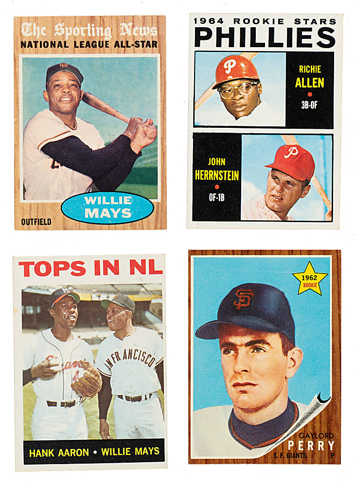1962 to 1966 Topps Collection (627) Including 42 Hall of Famers