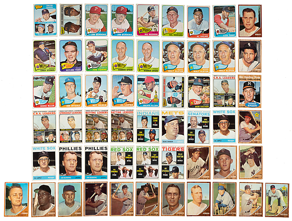 1962 to 1966 Topps Collection (627) Including 42 Hall of Famers