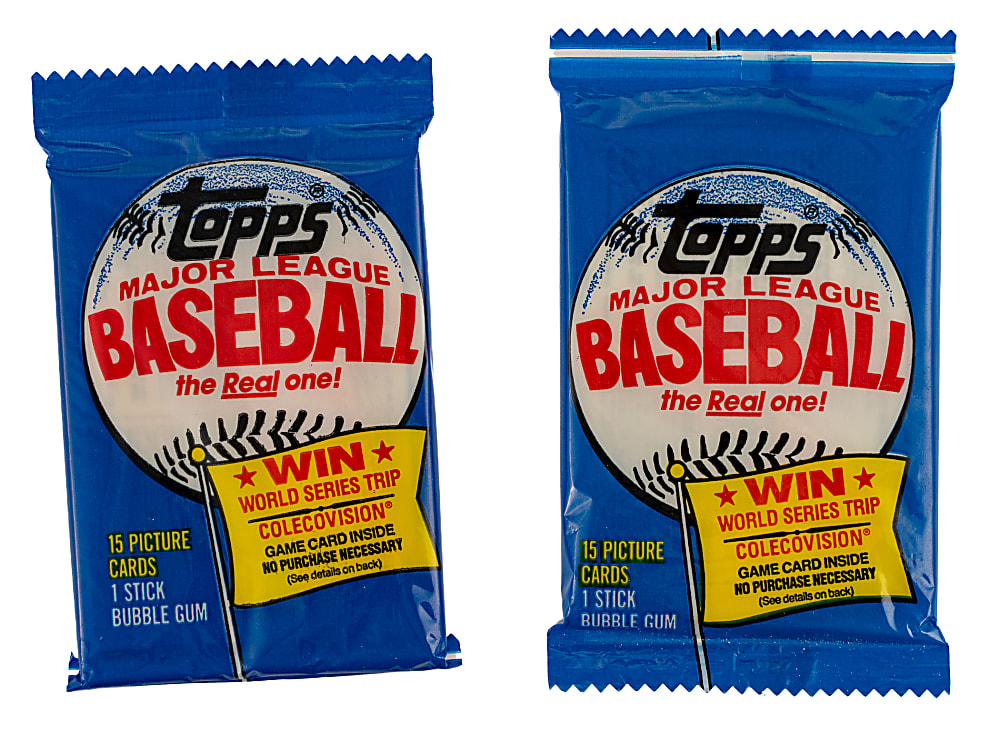 1983 Topps "Michigan Test" Unopened Wax Pack Pair