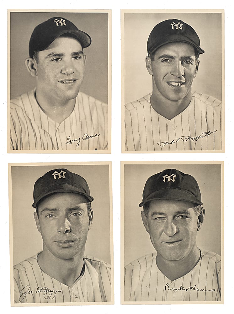 1948 New York Yankees Picture Pack Near-Complete Set (25/26) Including Joe DiMaggio, Yogi Berra, and Phil Rizzuto