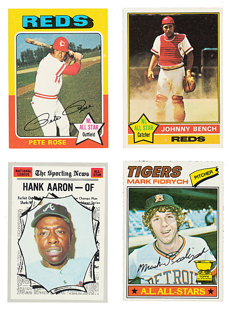 1970 to 1988 Topps All-Star Subset Complete Run (309 Cards)