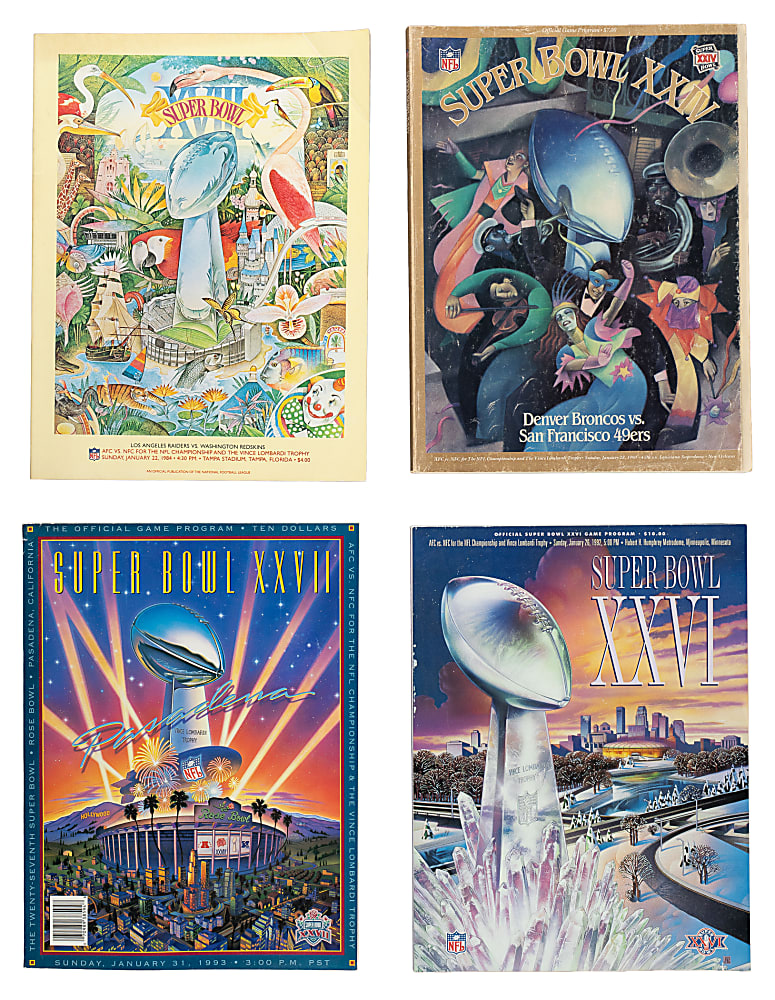 1978 to 1993 Super Bowl Program Collection (18)