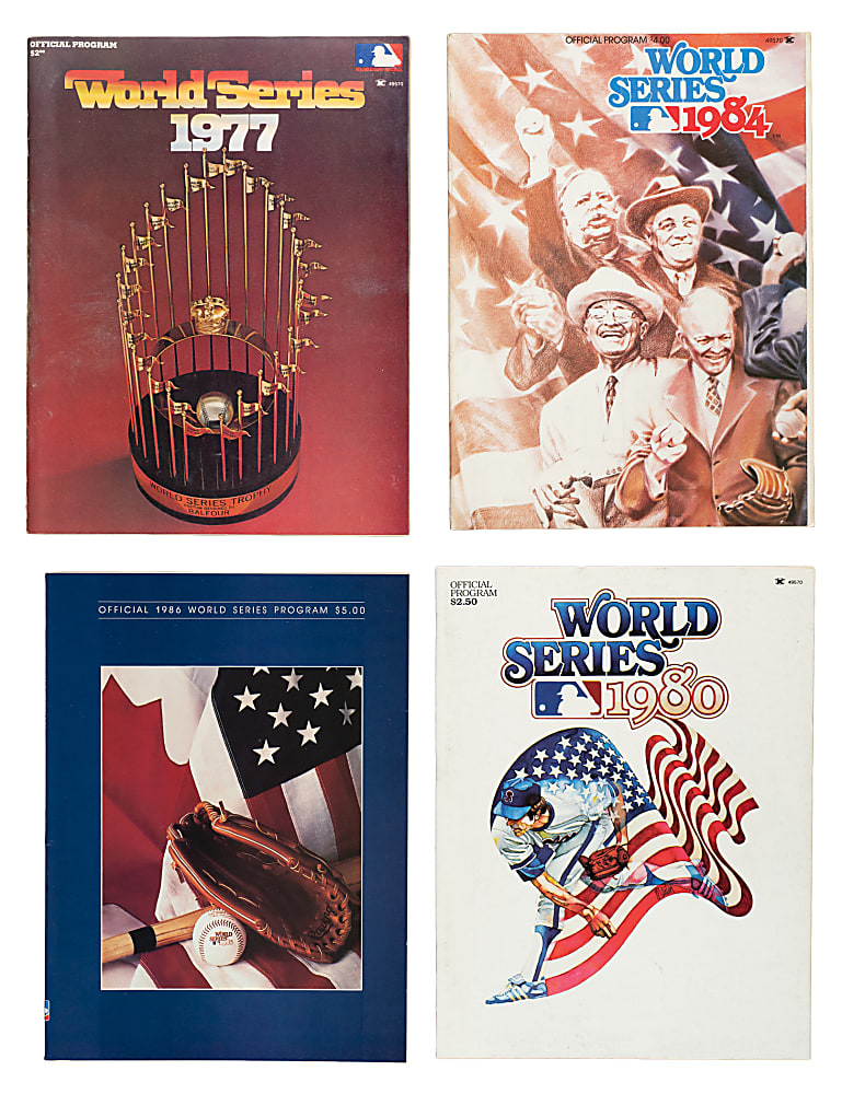 1958 to 1987 All-Star Game, ALCS, and World Series Program Collection (19)