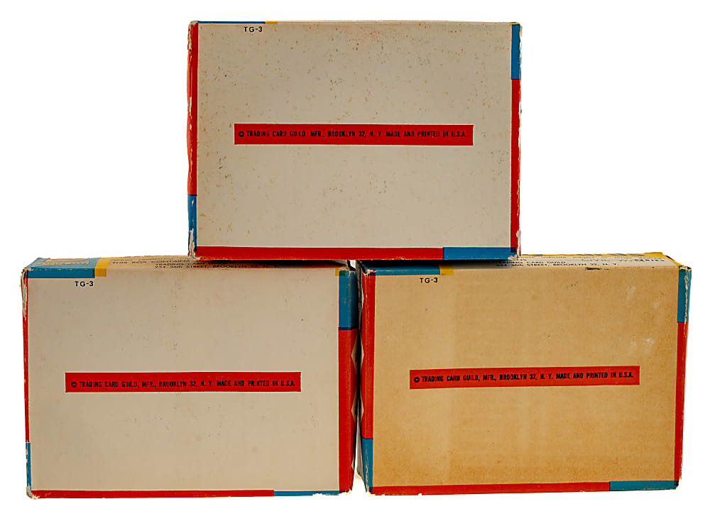 1962 Topps "Civil War News" Cello and Rack Pack Display Box Collection (4)