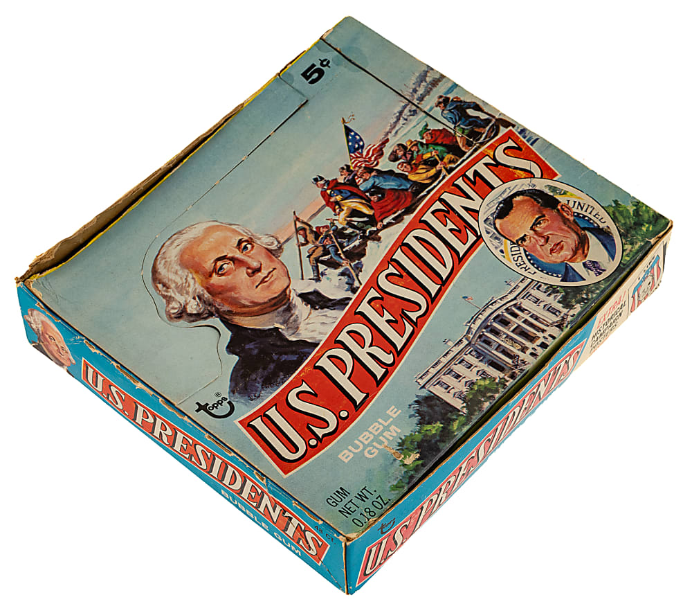 1972 Topps "U.S. Presidents" Display Box