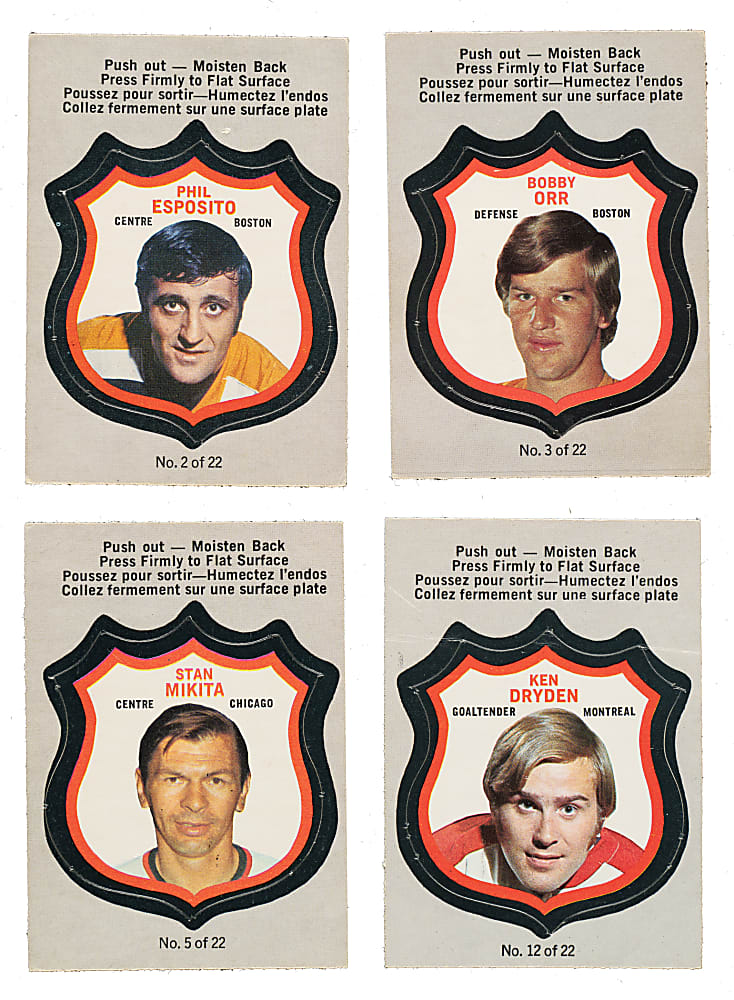 1972-1973 O-Pee-Chee Hockey Players Crests Set (22)