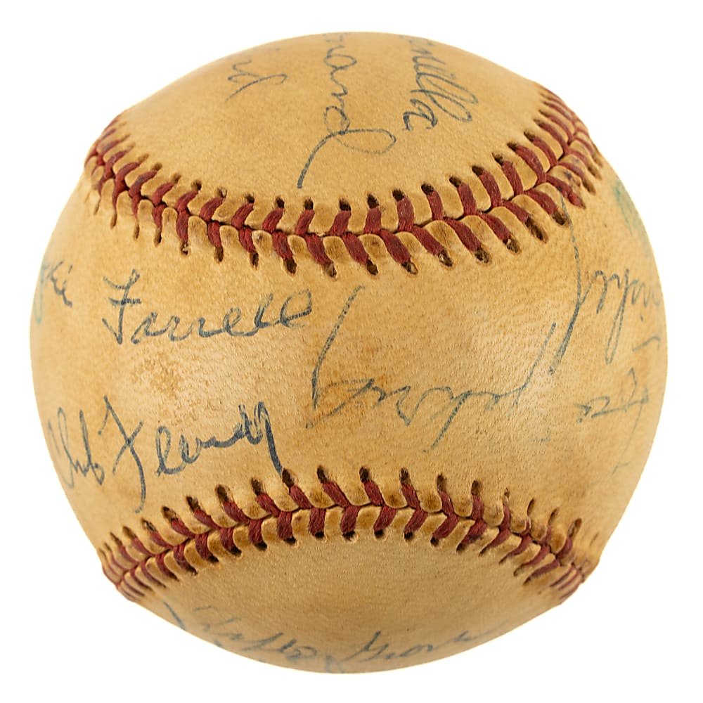 Hall of Fame and Stars Multi-Signed Baseball with Lloyd Waner, Lefty Grove, and Monte Irvin - JSA