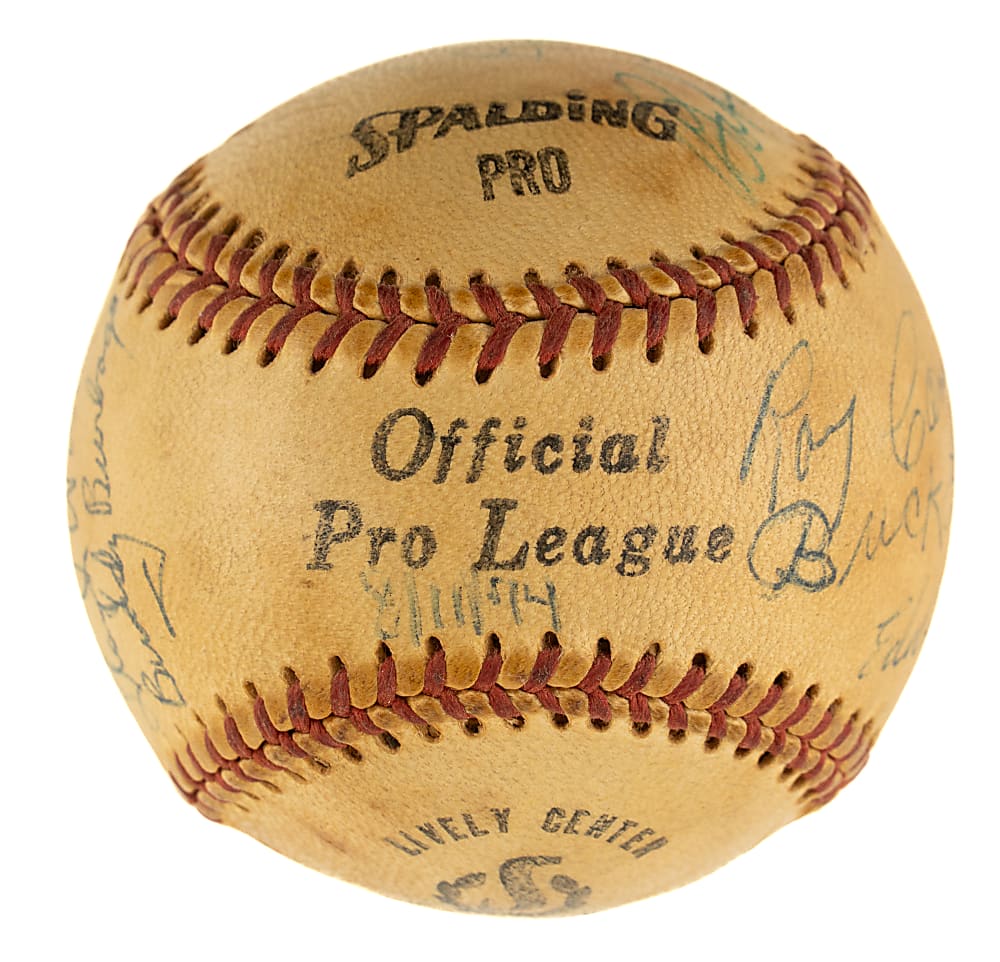 Hall of Fame and Stars Multi-Signed Baseball with Lloyd Waner, Lefty Grove, and Monte Irvin - JSA