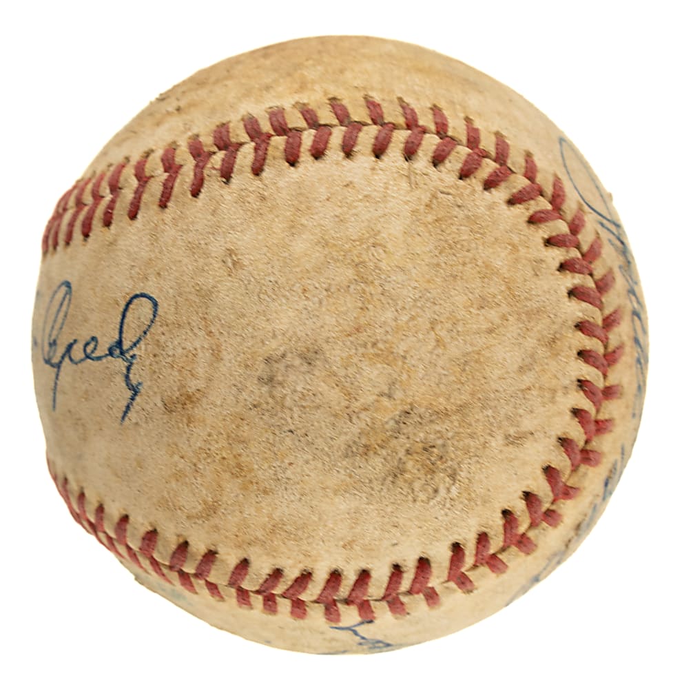 Hall of Fame and Stars Multi-Signed Baseball with Minnie Minoso, Vin Scully, and Monte Irvin