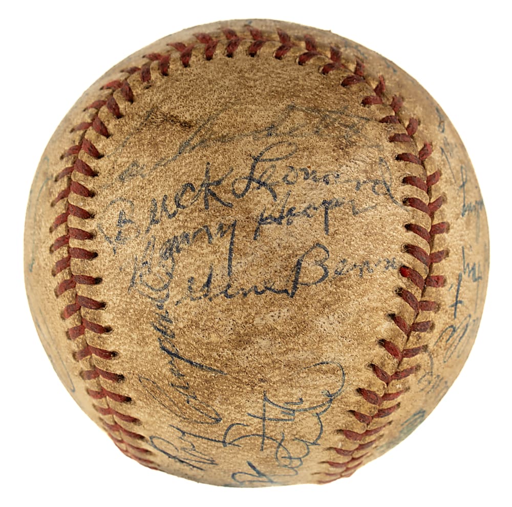 Hall of Fame and Stars Multi-Signed Baseball with Casey Stengel, Stan Musial, and Hank Greenberg - JSA