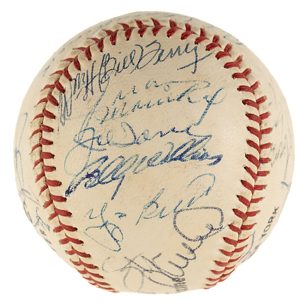 Hall of Fame and Stars Multi-Signed Baseball with Roberto Clemente, Jackie Robinson, and Hank Greenberg - JSA