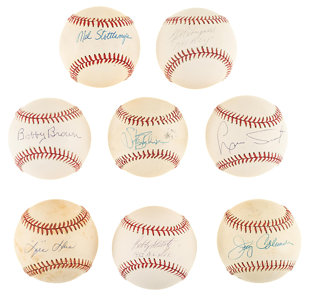 New York Yankees Single-Signed Baseball Collection (12) Including Andy Pettitte and Moose Skowron