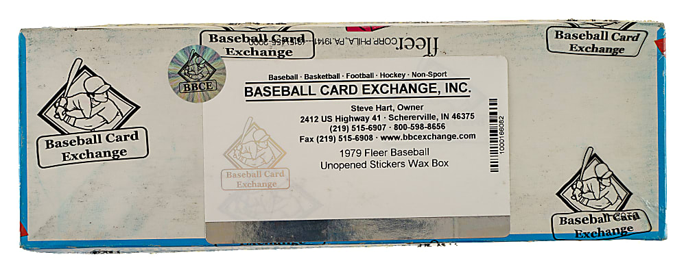 1979 Fleer Stickers Unopened Wax Box - BBCE